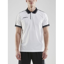 Craft Sport-Polo Pro Control (100% Polyester) weiss/schwarz Herren